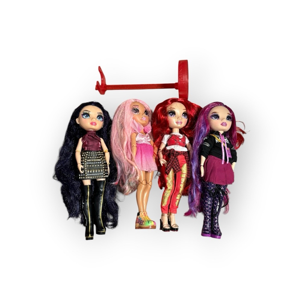 RAINBOW HIGH Shadow High Lot of 4 Dolls Ainsley Slater Kia Hart Ruby Anderson +